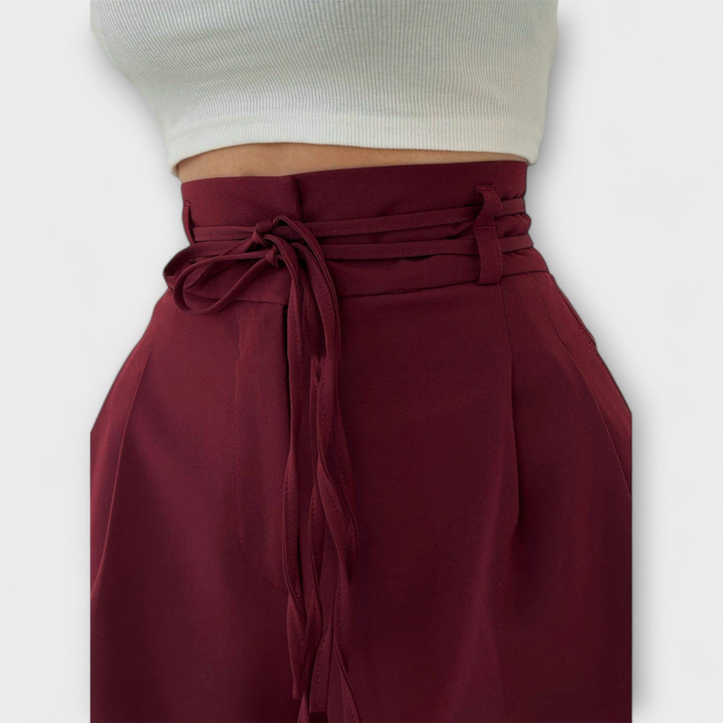 Jill - Lace-Up Casual Pants