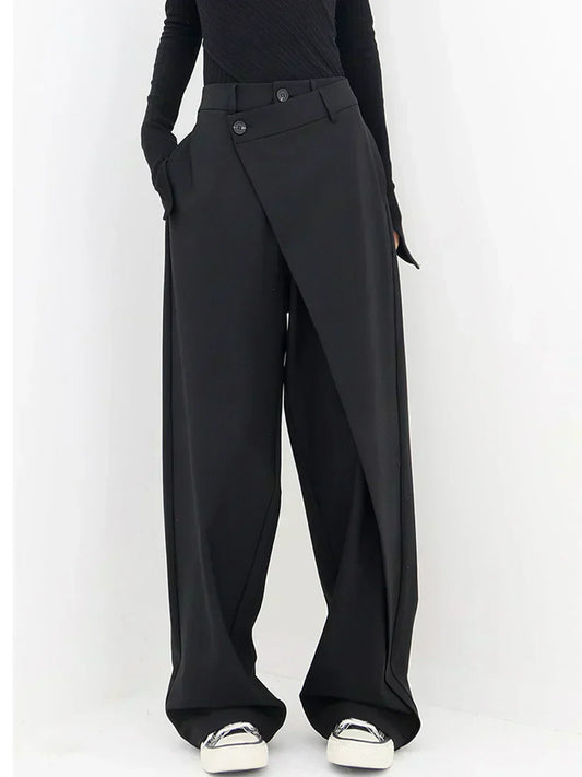 Leja - Layered Button Pants