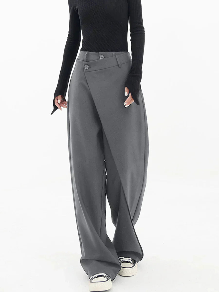 Leja - Layered Button Pants