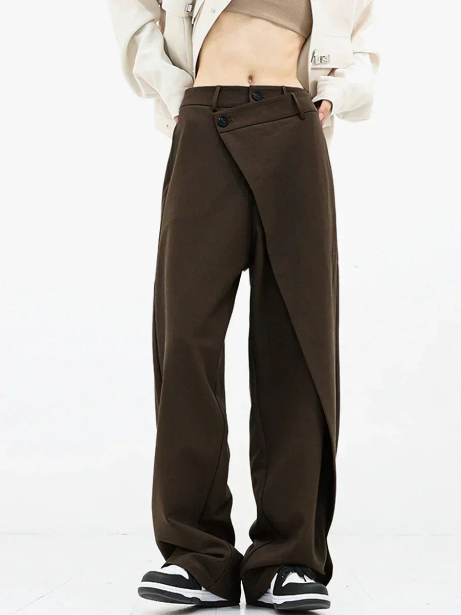 Leja - Layered Button Pants