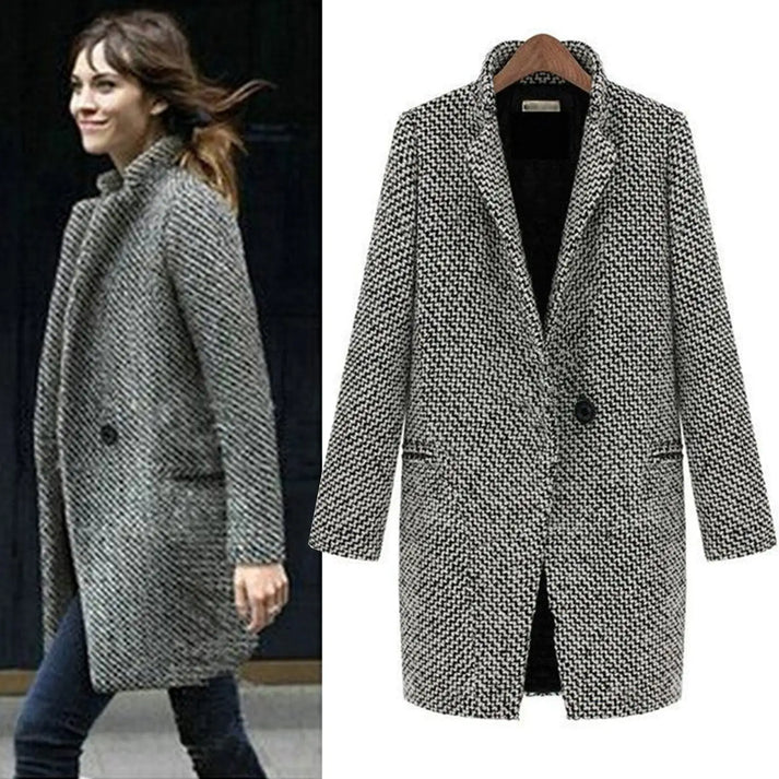 Pia | Classic Long Coat with Timeless Elegance