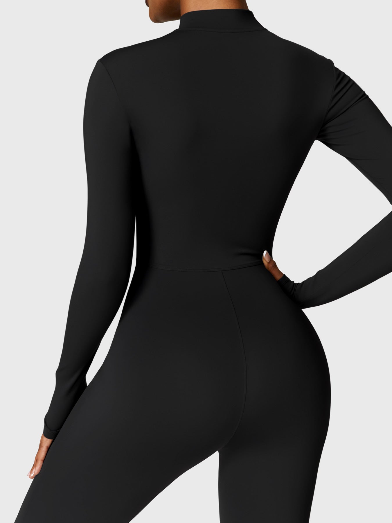 Fleece-Lined Long Sleeve Jumpsuit