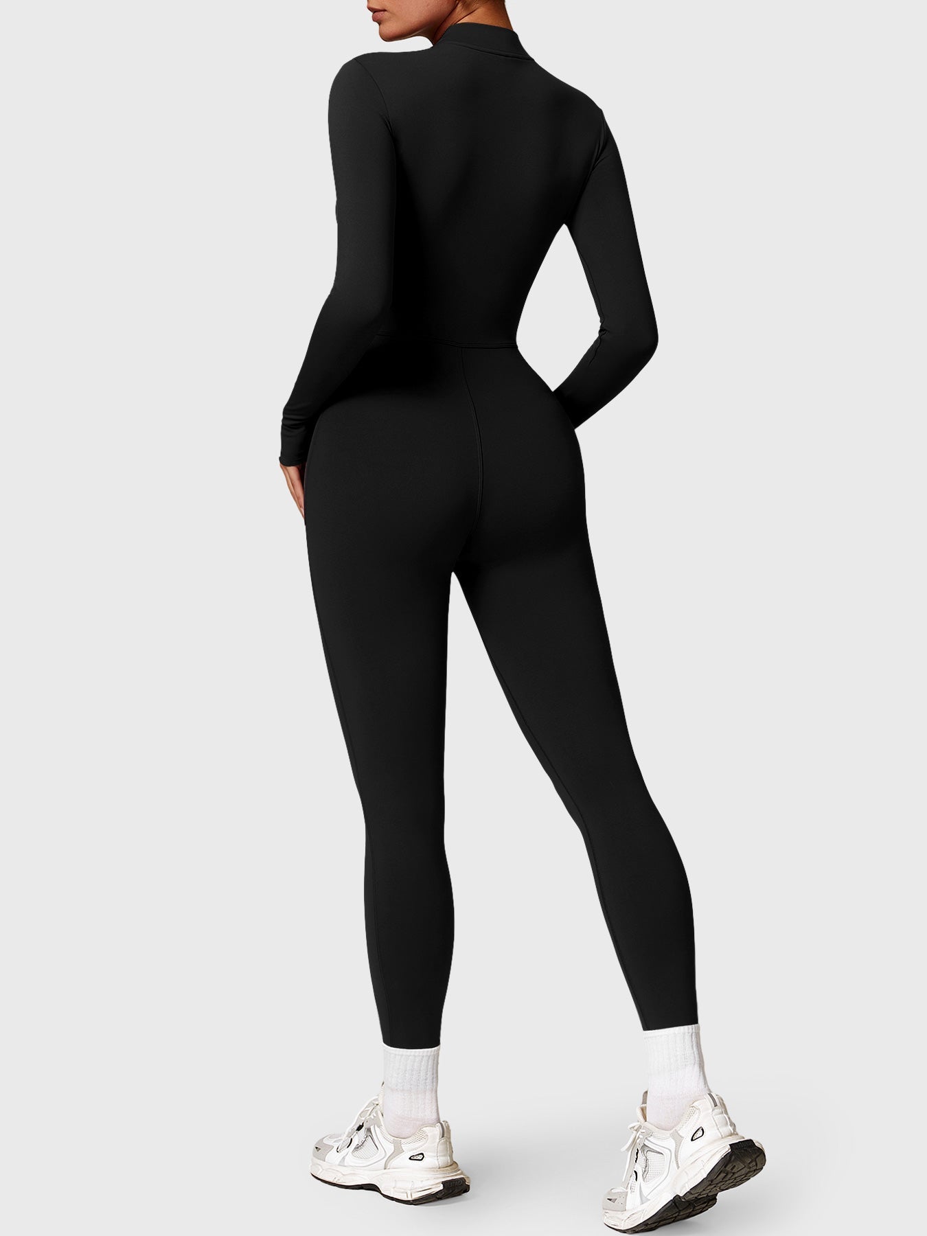 Fleece-Lined Long Sleeve Jumpsuit