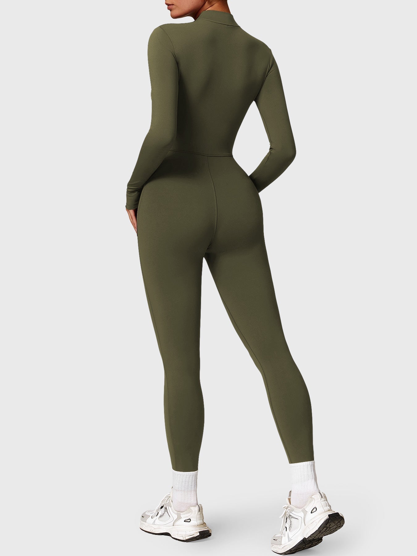 Fleece-Lined Long Sleeve Jumpsuit